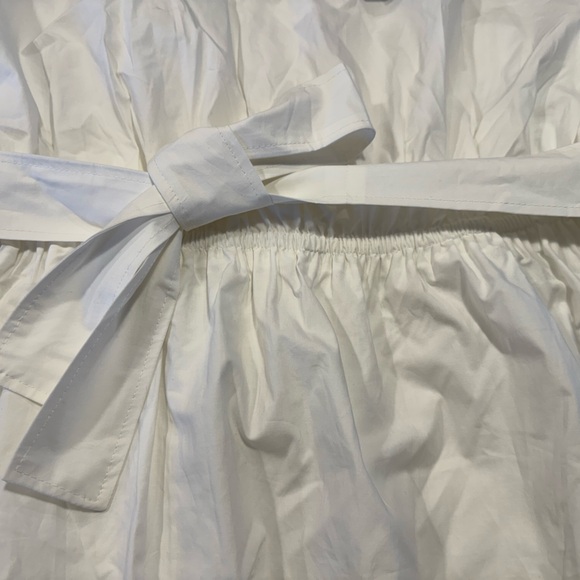 MARELLA Elegant White Belted Mini Dress - Picture 7 of 9